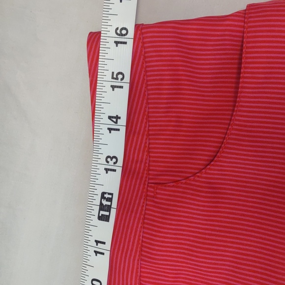 Adidas Coral and pink mini stripe golf/tennis/athletic skort Size 8 - Picture 8 of 12